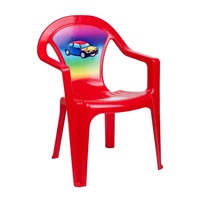Gyerek kerti bútor- műanyag szék piros autó