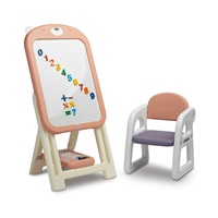 Gyermektábla székkel TED Toyz pink