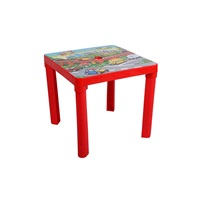 Gyerek kerti bútor- műanyag asztal piros