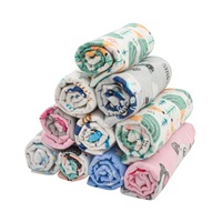 Flanel pelenka nyomtatott mintával NEW BABY 70x80 cm 10 db