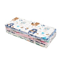 Flanel pelenka nyomtatott mintával NEW BABY 70x80 cm 10 db