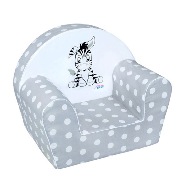Gyermek fotel New Baby Zebra szürke
