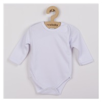 Csecsemő teljes hosszba patentos body New Baby Classic fehér
