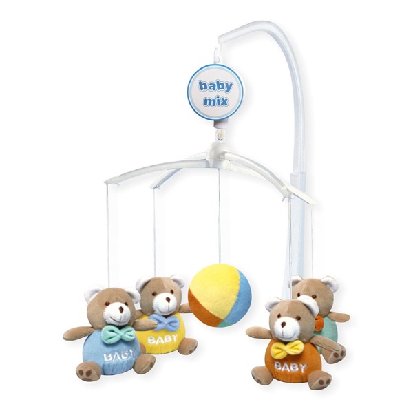 Körhinta a kiságy fölé Baby Mix macik