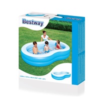 Gyermek felfújhatós medence Big Lagune Bestway 262x157x46 cm