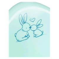 Zenélő gyerek bili becsukható deszkával Bunny menta