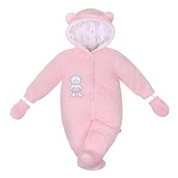 Téli kezeslábas New Baby Nice Bear rószaszín