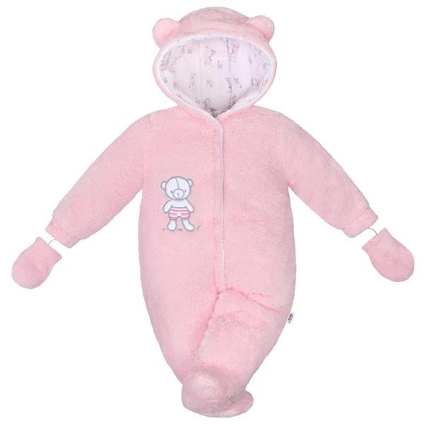 Téli kezeslábas New Baby Nice Bear rószaszín