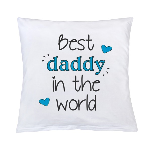 Párna nyomtatással New Baby Best daddy 40x40 cm