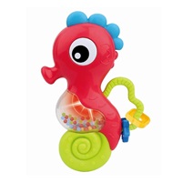 Zenélő csörgő Baby Mix tengeri ló piros