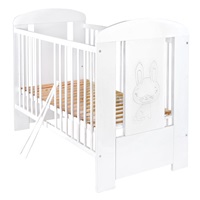 Gyermek kiságy New Baby Nyuszi standard fehér