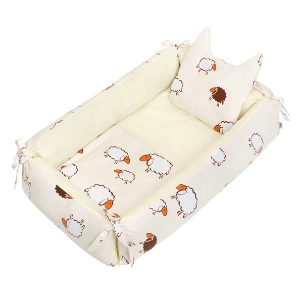 Többfunkciós babafészek párnával és paplannal New Baby Bari bézs