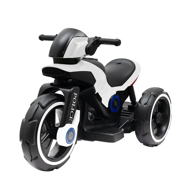 Gyermek elektromos motor Baby Mix POLICE fehér