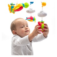 Körhinta a kiságy fölé projektorral és távirányítóval Baby Mix kék