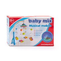 Körhinta a kiságy fölé projektorral és távirányítóval Baby Mix kék