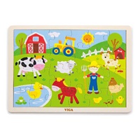 Gyermek fa puzzle Viga Farma