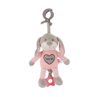 Fejlesztő zenélő játék Baby Mix kutya rózsaszín