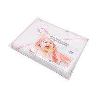 Gyermek frottír törölköző hímzéssel és kapucnival New Baby 100x100 fehér elefánt