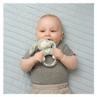 Csörgős plüss játék Baby Mix kutya menta