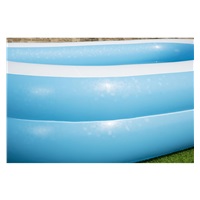 Gyermek felfújható medence Bestway család 262x175x51 cm kék