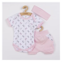 3-részes nyári pamut együttes New Baby Perfect Summer rózsaszín