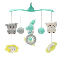 Körhinta a kiságy fölé világító vetítővel  Baby Mix menta