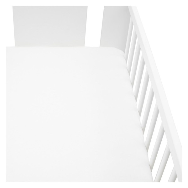 Jersey lepedő kiságyba New Baby 120x60 fehér