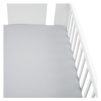 Jersey lepedő kiságyba New Baby 120x60 szürke