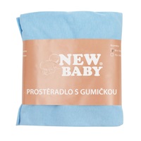 Jersey lepedő kiságyba New Baby 120x60 kék