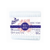 Papír fültisztító pálcika 100% natural Linteo 100 db dobozban