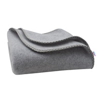 Gyerek fleece takaró New Baby 100x75 szürke csillagok