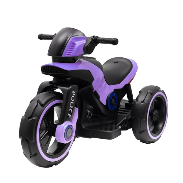 Gyermek elektromos motor Baby Mix POLICE lila