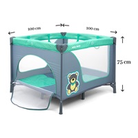 Gyermek összecsukható járóka Milly Mally Fun Mint Bear
