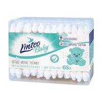 Papír fültisztító pálcika 100% natural Linteo 65 db dobozban