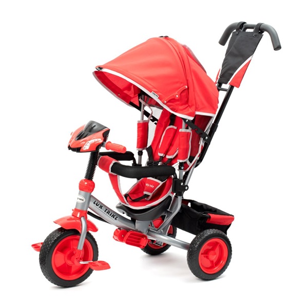 Gyerek háromkerekű bicikli Baby Mix Lux Trike piros