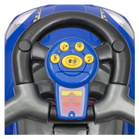 Bébitaxi tolókarral 3az1-ben Baby Mix Mega Car kék
