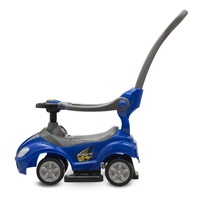 Bébitaxi tolókarral 3az1-ben Baby Mix Mega Car kék
