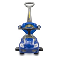 Bébitaxi tolókarral 3az1-ben Baby Mix Mega Car kék