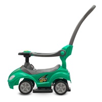 Bébitaxi tolókarral 3az1-ben Baby Mix Mega Car zöld