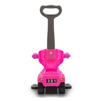 Bébitaxi tolókarral 3az1-ben Baby Mix Mega Car rózsaszín
