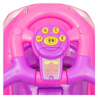 Bébitaxi tolókarral 3az1-ben Baby Mix Mega Car rózsaszín