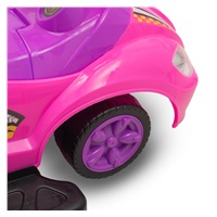 Bébitaxi tolókarral 3az1-ben Baby Mix Mega Car rózsaszín