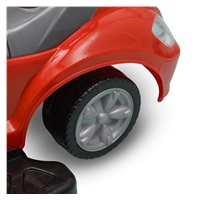Bébitaxi tolókarral 3az1-ben Baby Mix Mega Car piros