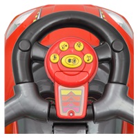 Bébitaxi tolókarral 3az1-ben Baby Mix Mega Car piros