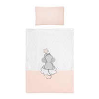 6-részes ágyneműhuzat Belisima Cute Mouse 100x135 rózsaszín