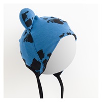 Baba pamut sapka fülekkel New Baby mancsát kék