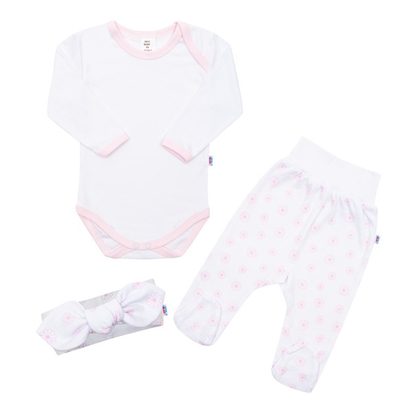 3-részes pamut együttes New Baby Lili