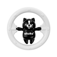 Akuku csörgő maci fekete-fehér