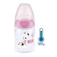 Baba cumisüveg NUK First Choice Temperature Control 150 ml pink