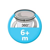 Bájos itató pohár Mini Magic NUK 360° fedéllel piros